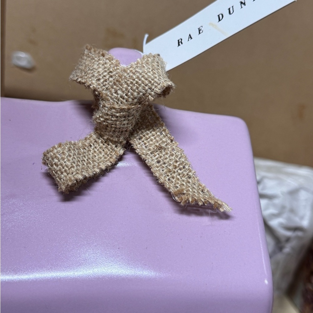 Rae Dunn “occupied” Bird house - Lavender w/ White letters /Ceramic - Picture 5 of 6